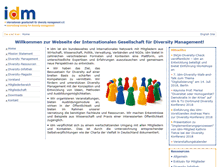 Tablet Screenshot of idm-diversity.org